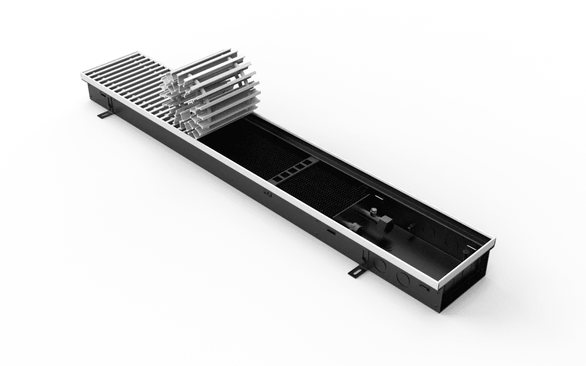 Внутрипольный водяной конвектор ВК.75.160.2ТГ VITRON